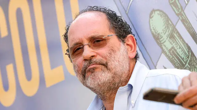 Antonio Ingroia in piazza Santi Apostoli, durante la manifestazione contro il governo Draghi organizzata da Pc, Alternativa e altre sigle , Roma, 18 Giugno 2022. ANSA/GIUSEPPE LAMI