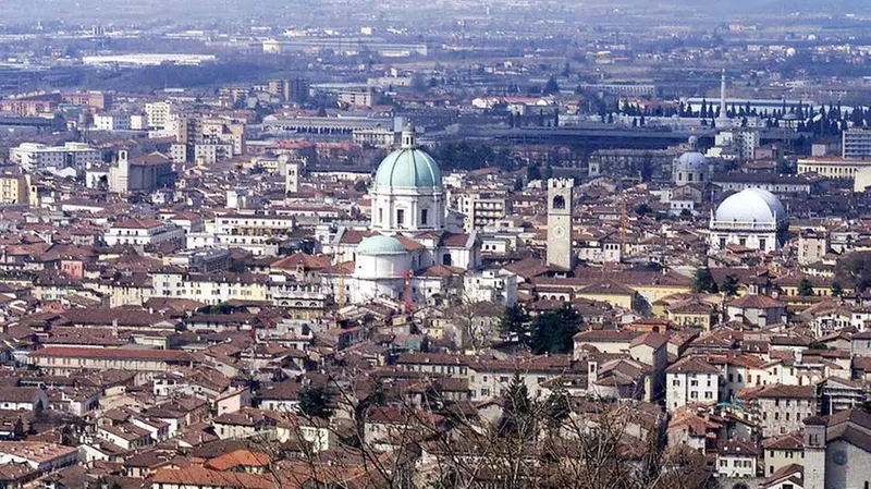 Una veduta di Brescia dall'alto