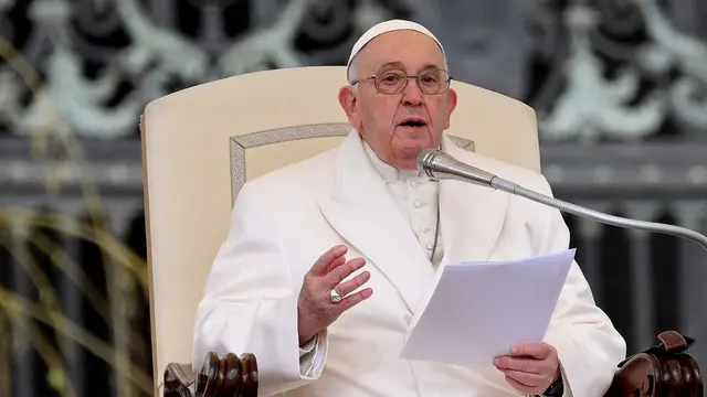 Pope Francis leads the weekly general audience in Saint Peter's Square, Vatican City, 03 April 2024. ANSA/ETTORE FERRARI