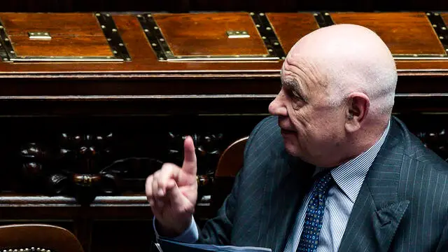 Il ministro della Giustizia Carlo Nordio in aula alla Camera del Deputati durante il Question Time, Roma, 27 marzo 2024. ANSA/ANGELO CARCONI