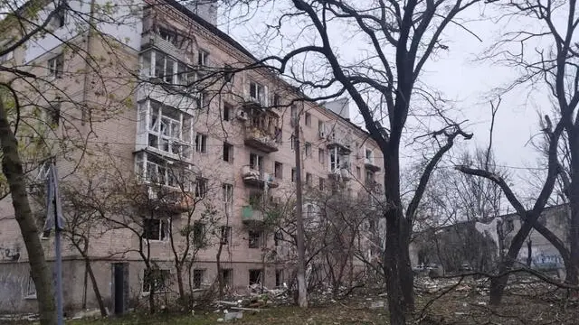 epa10594589 A handout photo made available by Operational Command 'South' shows the site of a overnight shelling in Mykolaiv, Ukraine, 27 April 2023 amid the Rusian invasion. At least one person was killed and 23 injured including one child during the shelling as spokesman of the Operational Command 'South' Vladyslav Nazarov reported. The two private, one multistore residential building and one historical building Were damaged according to his report. EPA/OPERATIONAL COMMAND 'SOUTH' HANDOUT HANDOUT HANDOUT EDITORIAL USE ONLY/NO SALES