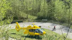 Il ciclista è caduto in curva lungo la Sp 58 tra Idro e Capovalle