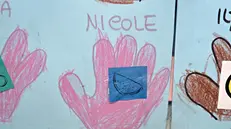 Uno dei disegni della piccola Nicole - © www.giornaledibrescia.it