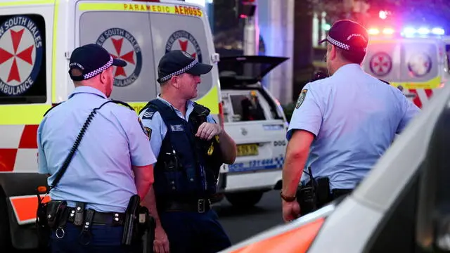 epa11276039 Police and emergency services are seen at Bondi Junction after police responded to reports of multiple stabbings inside the Westfield Bondi Junction shopping centre in Sydney, Australia, 13 April 2024. New South Wales Police confirmed that at least five people died following a knife attack carried out by a man who was later shot dead by police. Several others were hospitalized with some in critical conditions. EPA/STEVE MARKHAM AUSTRALIA AND NEW ZEALAND OUT