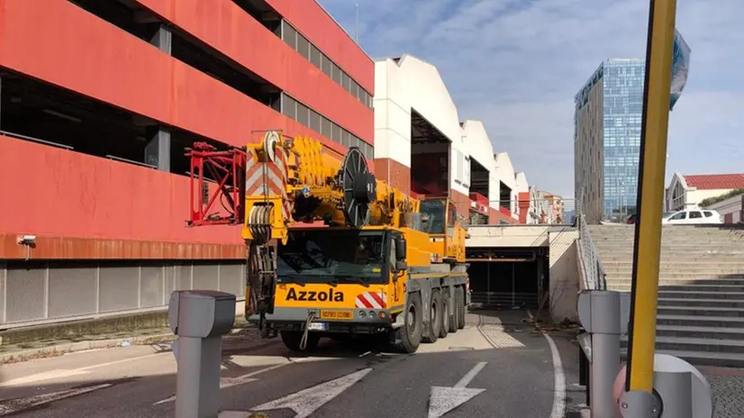 Lavori al parcheggio dell'ex Freccia Rossa