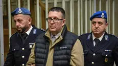 Alessandro Maja arriva in Corte d'Assise d'appello per il processo per la strage di Samarate, Milano 14 Febbraio 2024 ANSA/MATTEO CORNER