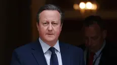 epa11281783 British Foreign Secretary David Cameron departs 10 Downing Street following a Cabinet meeting in London, Britain, 16 April 2024. EPA/ANDY RAIN