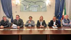 Gli assessori regionali Gianluca Comazzi e Simona Tironi in visita in Valcamonica