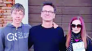 Da sinistra Tom e Dirk Grzechca con Cristina Cremonesi - © www.giornaledibrescia.it