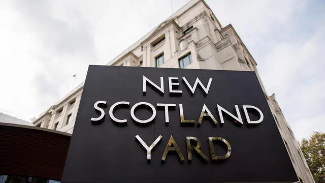 epa10883959 The Metropolitan Police headquarters, New Scotland Yard in London, Britain, 26 September 2023. The Metropolitan Police is investigating multiple sex offence allegations about the English actor and comedian Russell Brand, who has been accused of rape, assault and emotional abuse between 2006 and 2013. EPA/TOLGA AKMEN