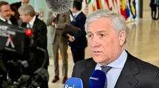 Il ministro degli Esteri e della Cooperazione Internazionale, Antonio Tajani al Consiglio Affari Esteri dell’Unione Europea, Lussemburgo 22 aprile 2024 ANSA / Alessandro Di Meo