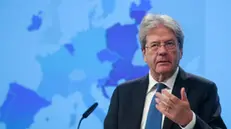epa11154378 European Commissioner in charge of Economy, Paolo Gentiloni, gives a press conference on the 2024 Winter Economic Forecast in Brussels, Belgium, 15 February 2024. Following subdued growth last year, the EU economy has entered 2024 on a weaker footing than expected. The European Commission's Winter Interim Forecast revises growth in both the EU and the euro area down to 0.5 percent in 2023, from 0.6 percent projected in the Autumn Forecast, and to 0.9 percent (from 1.3 percent) in the EU and 0.8 percent (from 1.2 percent) in the euro area in 2024. In 2025, economic activity is still expected to expand by 1.7 percent in the EU and 1.5 percent in the euro area. EPA/OLIVIER HOSLET