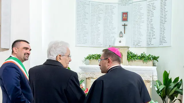 Civitella in Val di Chiana - Il Presidente della Repubblica Sergio Mattarella a Civitella in Val di Chiana in occasione del 79* anniversario di Liberazione, oggi 25 aprile 2024 (Foto di Paolo Giandotti - Ufficio Stampa per la Stampa e la Comunicazione della Presidenza della Repubblica)