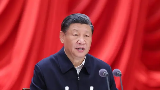 epa11084223 Chinese President Xi Jinping, General Secretary of the Communist Party of China (CPC) Central Committee and chairman of the Central Military Commission, addresses the opening of a study session on boosting the high-quality development of the financial sector, attended by principal officials at the provincial and ministerial levels, at the Party School of the CPC Central Committee (National Academy of Governance) in Beijing, China, 16 January 2024 (issued 17 January 2024). EPA/XINHUA / JU PENG CHINA OUT / UK AND IRELAND OUT / MANDATORY CREDIT EDITORIAL USE ONLY EDITORIAL USE ONLY