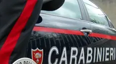 Foto carabinieri generica, auto con militare dell'Arma con paletta / Foto Carabinieri