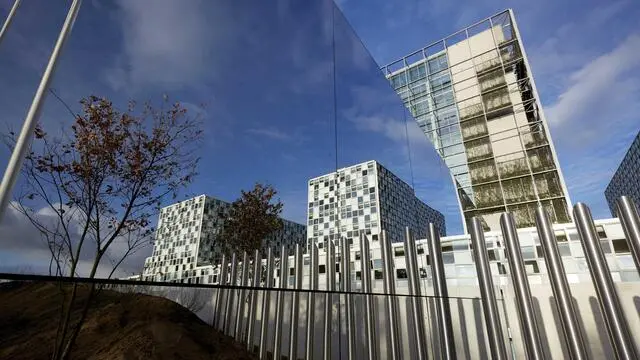 epa05038558 Exterior view on the new home of the International Criminal Court (ICC) in The Hague, The Netherlands, 23 November 2015. The court, governed by the Rome Statute, is the first permanent, treaty based, international criminal court established to help end impunity for the perpetrators of the most serious crimes of concern to the international community. EPA/MARTIJN BEEKMAN