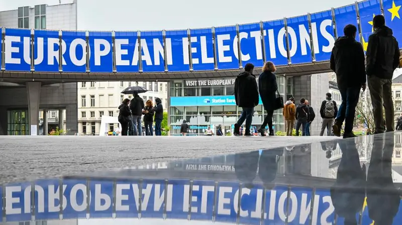 Preparativi in corso a Bruxelles per le elezioni europee di giugno - Foto Ansa/Frederic Sierakowski © www.giornaledibrescia.it