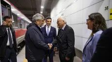 "Il ministro Tajani viene accolto a Bologna dal capo prefetto Attilio Visconti" "Bologna/ 1 mag 2024" ANSA/MAX CAVALLARI