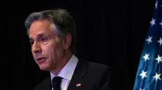 epa11302393 US Secretary of State Antony Blinken speaks during a press conference at the US Embassy in Beijing, China, 26 April 2024. Secretary Blinken paid a three-day visit to China. EPA/ANDRES MARTINEZ CASARES