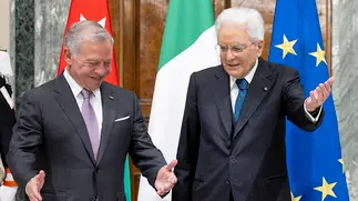 Roma - Il Presidente Sergio Mattarella con S. M. Re Abdullah II del Regno Hashemita di Giordania, oggi 2 maggio 2024 (Foto di Paolo Giandotti - Ufficio per la Stampa e la Comunicazione della Presidenza della Repubblica)