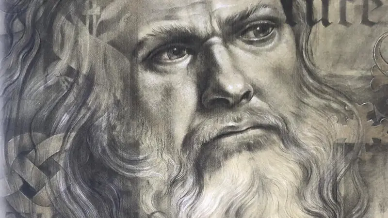 Una delle opere di Cesare Monaco