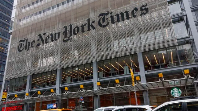 epa11046013 The New York Times (NYT) building in New York, New York, USA, 27 December 2023. According to the US District Court for the Southern District of New York, The New York Times has sued OpenAI and Microsoft over alleged copyright infringement. EPA/SARAH YENESEL