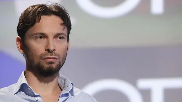 Giovanni Favia ospite della trasmissione televisiva condotta da Lilli Gruber 'Otto e Mezzo' su La 7, Roma 10 settembre 2012. ANSA/ALESSANDRO DI MEO