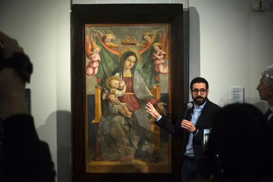 La «La Madonna del latte» restaurata