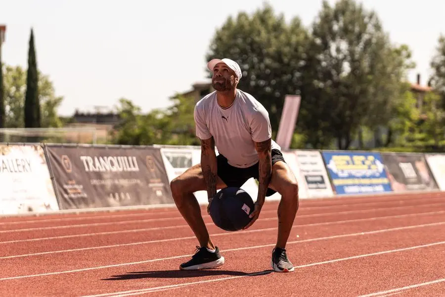 A Desenzano, in pista con Marcell Jacobs