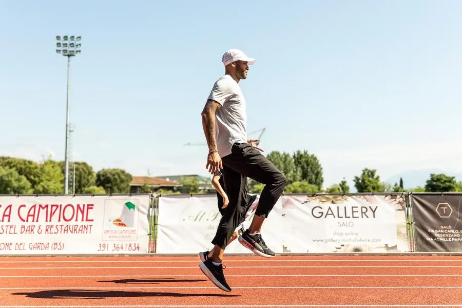 A Desenzano, in pista con Marcell Jacobs