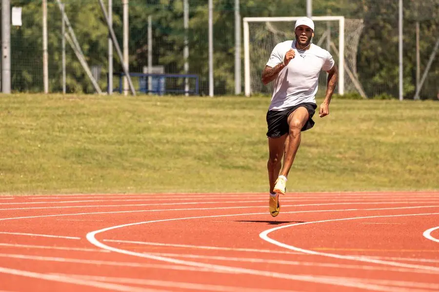 A Desenzano, in pista con Marcell Jacobs