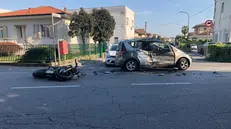 Incidente in via Milano a Chiari: grave un motociclista 40enne