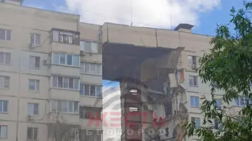 Colpito palazzo di dieci piani nella città russa di Belgorod