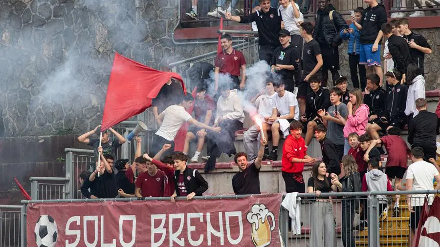 SPORT CALCIO SERIE D PLAY OUT BRENO CJARLINS MUZANE NELLA FOTO TIFOSERIA BRENO  scaroni@newreporter