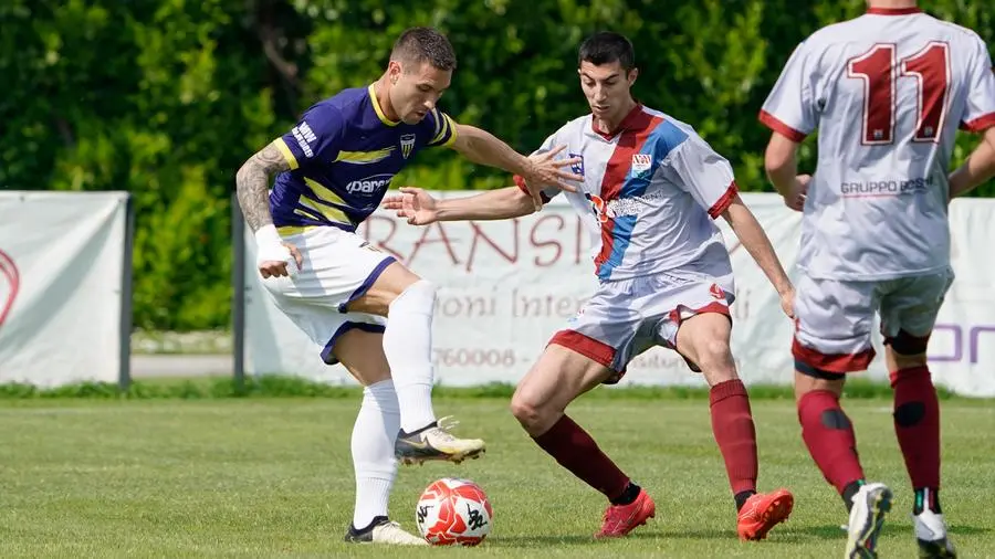 ECCELLENZA  CALCIO BRESCIA PRIMO TURNO PLAY OFF  CILIVERGHE - ORCEANA NELLA FOTO MINESSI ANTHONY E GIAVAZZI MATTEO  12-05-2024 perteghella@newreporter