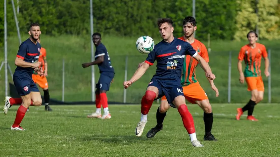 SPORT CALCIO PROMOZIONE RITORNO PLAY OUT BORGOSATOLLO CIVIDATESE  NELLA FOTO TRECCANI (BORGOSATOLLO) 12/05/2024 marazzani@newreporter 