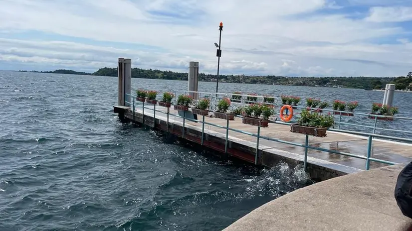 Il lago di Garda pieno