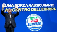 Il ministro degli Affari Esteri Antonio Tajani durante l’evento di apertura della campagna elettorale di Forza Italia (Fi) per le Elezioni Europee, Roma, 13 maggio 2024. ANSA/ANGELO CARCONI