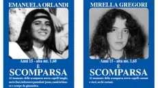 I manifesti che furono affissi in tutta Roma dopo la scomparsa di Emanuela Orlandi e di Mirella Gregori. ANSA