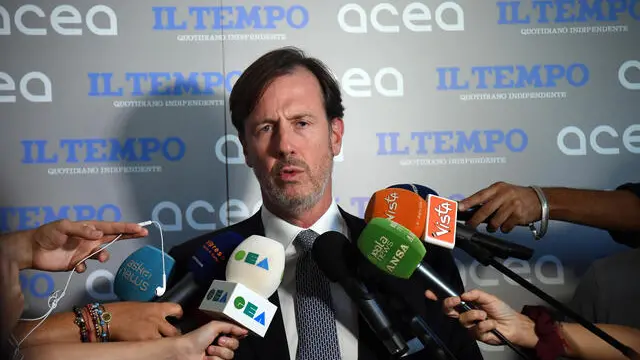 L’Amministratore Delegato e Direttore di ACEA Fabrizio Palermo in occasione dell’evento ACEA “Roma Locomotiva d’Italia Acqua = Sviluppo” presso Palazzo Wedekind Roma, 06 settembre 2023. ANSA/FABIO CIMAGLIA (NPK)