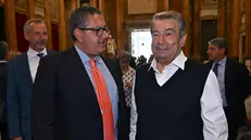 Il Presidente della Regione Liguria Giovanni Toti e l'imprenditore Aldo Spinelli