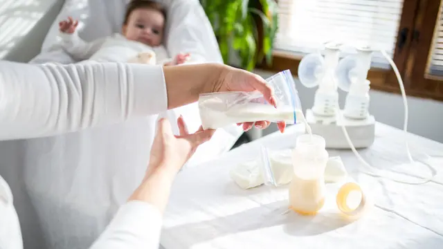 Mothers breast milk is the most healthy food for newborn baby