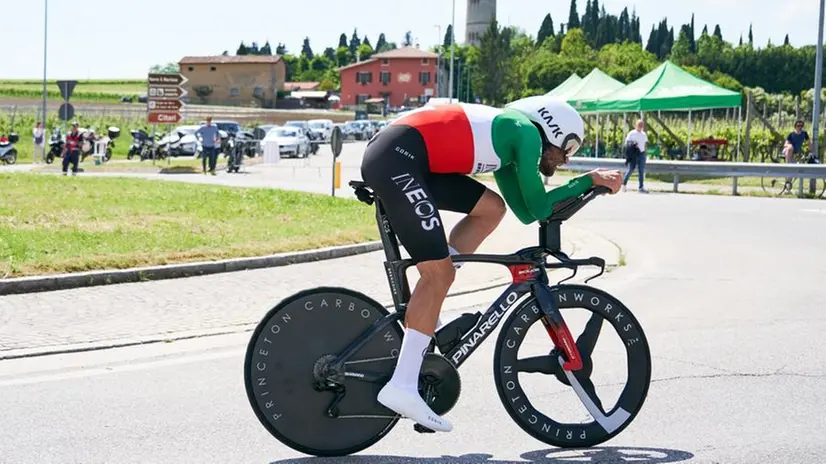 SPORT CICLISMO BRESCIA GIRO D'ITALIA TAPPA 14¡ PASSAGGIO SAN MARTINO DELLA BATTAGLIA NELLA FOTO PASSAGGIO SAN MARTINO GANNA FILIPPO  18-05-2024 perteghella@newreporter
