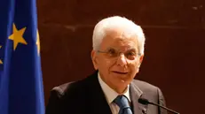 Il presidente della Repubblica Sergio Mattarella all'Università La Sapienza durante l'XI giornata del laureato, Roma, 16 Maggio 2024. ANSA/GIUSEPPE LAMI