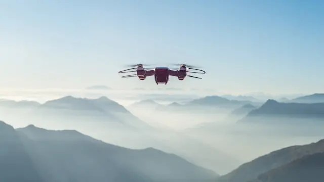 Un drone in volo