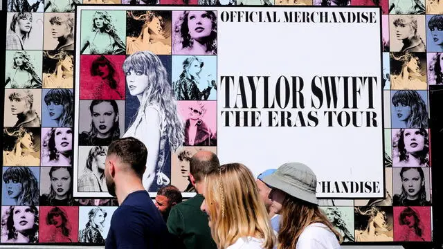 epa11329440 Fans wait for doors to open for Taylor Swift's 'Eras Tour' first concert at the Paris La Defense Arena in Nanterre, suburbs of Paris, France, 09 May 2024. Taylor Swift kicks off her European tour in Paris with four concerts from 09 to 12 May, where upto 45,000 people are expected for each date. EPA/Teresa Suarez