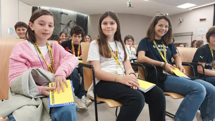 Gli studenti dalla quinta A dell’Istituto Canossiano in visita al GdB