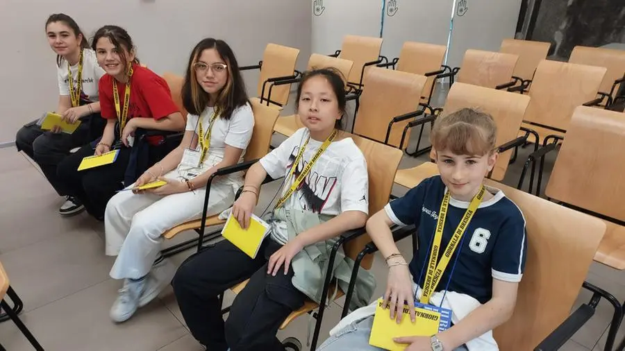 Gli studenti dalla quinta A dell’Istituto Canossiano in visita al GdB