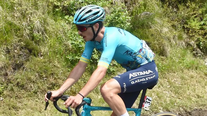 Christian Scaroni durante il Giro d'Italia - © www.giornaledibrescia.it