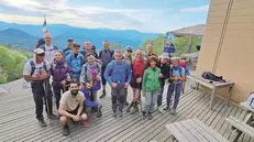 Il gruppo di trekking con partecipanti non vedenti